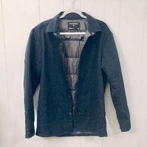 Bearded Goat Jacket Shacket Navy Lightweight Quilted Insulated Water Resistant L